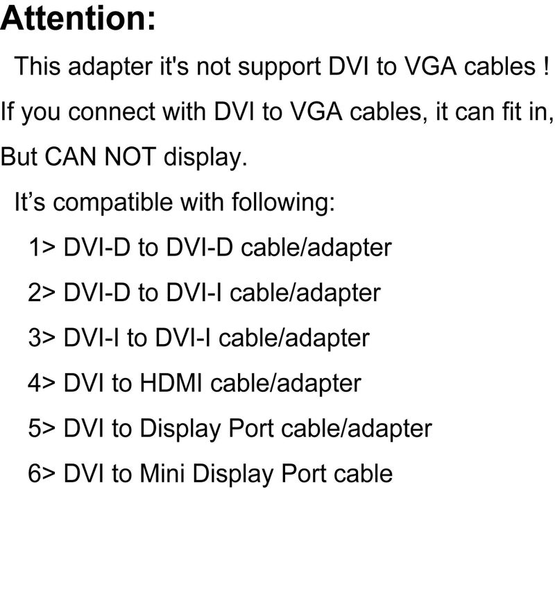Arnorin DVI Adapter dvi-d Male to dvi-i Female Port Saver Compact Moulded Gold Plated 5 Pack - Image 5
